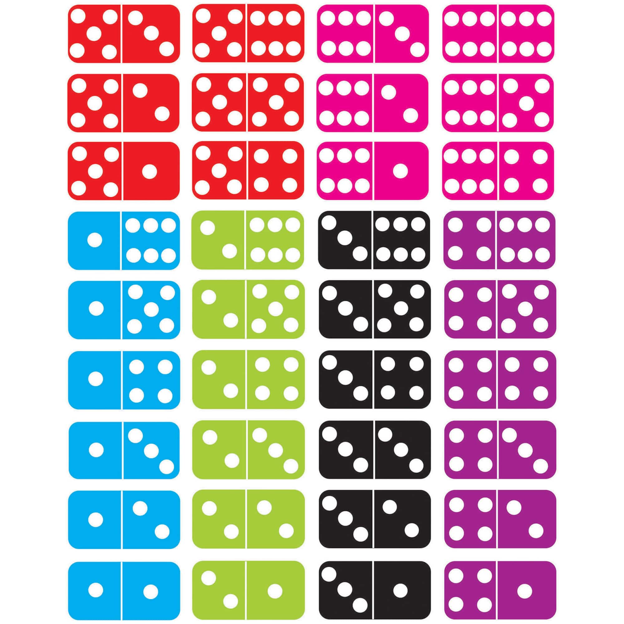 Ashley Productions® 5" x 15" Die-Cut Magnetic Dominoes, 2 Pack